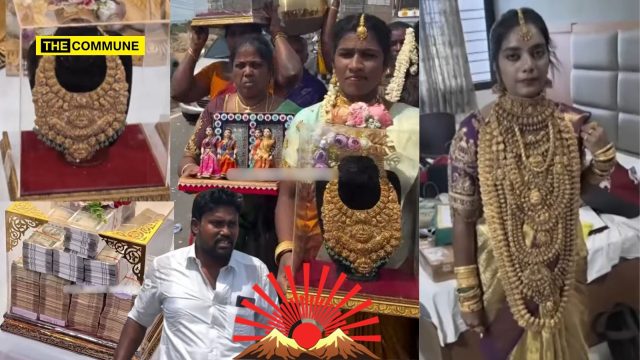 DMK Functionary’s Niece’s Ear-Piercing Ceremony Showcases ₹60 Lakh Cash, 50 Sovereigns Of Gold, Luxury Car DMK Functionary’s Niece’s Ear-Piercing Ceremony Showcases ₹60 Lakh Cash, 50 Sovereigns Of Gold, Luxury Car