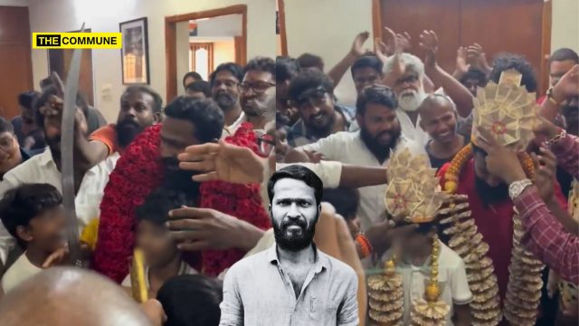 DMK Stooge Vetrimaaran, Who Preaches Social Justice & Communist Propaganda In His Films, Celebrates Birthday With Sword, Currency-Note Crowns & Lavish Fanfare DMK Stooge Vetrimaaran, Who Preaches Social Justice & Communist Propaganda In His Films, Celebrates Birthday With Sword, Currency-Note Crowns & Lavish Fanfare