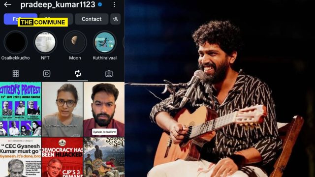 Singer Pradeep Kumar Joins Kollywood’s Woke Dravidianist Brigade, Backs Calls For CEC Gyanesh Kumar’s Resignation