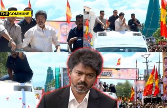 TVK Cadres Flood Salem With Vijay Banners, No Different From Dravidianist Roadside Display Culture TVK Cadres Flood Salem With Vijay Banners, No Different From Dravidianist Roadside Display Culture