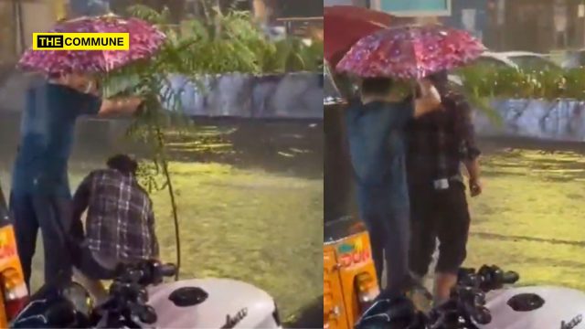 Chennai Rains Two North Indian Youths Risk Their Lives To Warn Motorists Of Pothole; A Lesson For Those Who Mock Migrants Chennai Rains: Two North Indian Youths Risk Their Lives To Warn Motorists Of Pothole; A Lesson For Those Who Mock Migrants