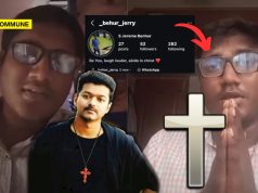 “Christians Will Control Tamil Nadu, Church Backing Christians For Govt Positions”, Says Christian Youth Who Abused Hindu Gods & Threatened To Destroy Temples “Christians Will Control Tamil Nadu, Church Backing Christians For Govt Positions”: Christian Youth Who Abused Hindu Gods Says