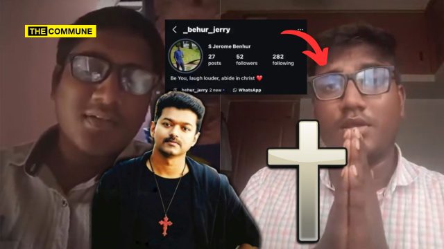 “Christians Will Control Tamil Nadu, Church Backing Christians For Govt Positions” Christian Youth Who Abused Hindu Gods Says “Christians Will Control Tamil Nadu, Church Backing Christians For Govt Positions”: Christian Youth Who Abused Hindu Gods Says