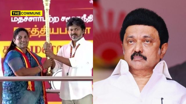 DMK Chief MK Stalin Bodyshames TVK Dharapuram Bypoll Candidate Sathyabama DMK Chief MK Stalin Bodyshames TVK Dharapuram Bypoll Candidate Sathyabama