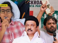 DMK Head MK Stalin Who Hounded And Jailed His Critics Comes In Support Of Anarchist Cockroaches DMK Head MK Stalin Who Hounded And Jailed His Critics Comes In Support Of Anarchist Cockroaches