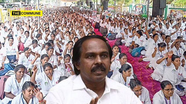 DMK Leader Mano Thangaraj Joins Nurses’ Protest, Is Caught Off Guard As They Chant Slogans Against MK Stalin