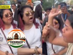 Radical Leftist Cockroach Aunty Hits Pepper Spray Against Nationalist Instagram Influencer Who Asked Proof For Vote Chori