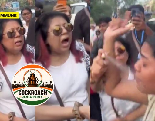 Radical Leftist Cockroach Aunty Hits Pepper Spray Against Nationalist Instagram Influencer Who Asked Proof For Vote Chori