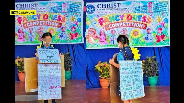 ‘Democracy Expelled’: Class 1 Student Paraded With Anti-Govt Political Messages At Christ Senior Secondary School In MP, Management Blames Parents