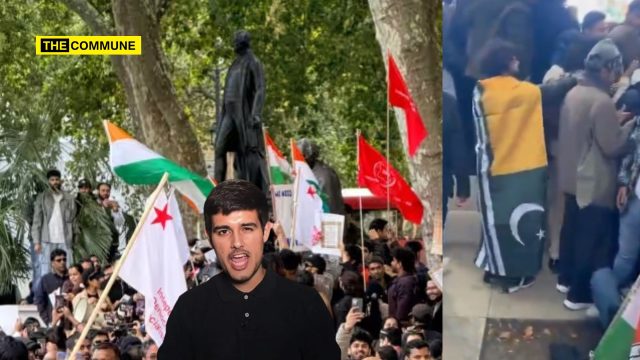 ‘RSS Se Azadi, Modi-Shah Se Azadi’: SFI-UK Organises Dhruv Rathee’s London Protest Against PM Modi; Pakistani Journalists, PoK Flag Seen