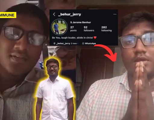 ‘We Will Destroy Hindu Temples, Minorities Will Dominate TN’: Christian Youth Threatens; Apologises After Backlash ‘We Will Destroy Hindu Temples, Minorities Will Dominate TN’: Christian Youth Threatens; Apologises After Backlash