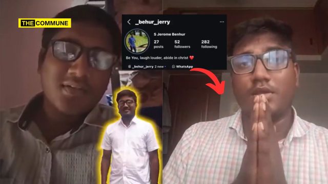 ‘We Will Destroy Hindu Temples, Minorities Will Dominate TN’ Christian Youth Threatens; Apologises After Backlash ‘We Will Destroy Hindu Temples, Minorities Will Dominate TN’: Christian Youth Threatens; Apologises After Backlash